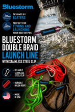 Load image into Gallery viewer, Double Braid Launch Lines with Stainless Steel Clip